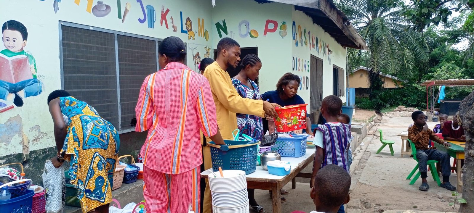 Children and community supported by Ryvanz-Mia Charity