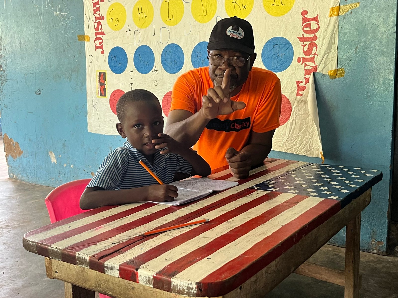 Reading program at Hope Memorial School