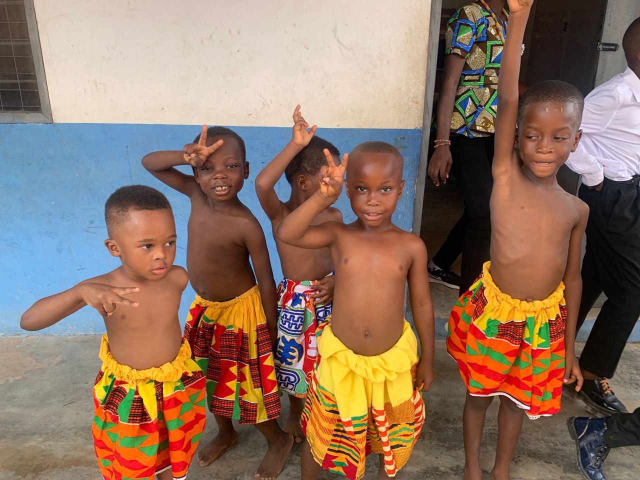 Children enjoying school life at Hope Memorial School